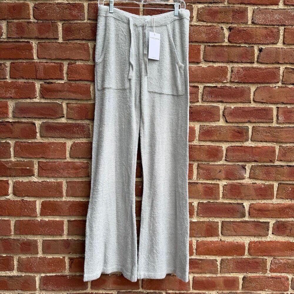 Kashwere Women's Ultra Soft Drawstring Wide Leg Lounge Pants Ocean M NWT